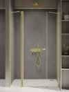 NEW TRENDY Drzwi wnękowe NEW SOLEO LIGHT GOLD PLUS 1D U 140x195 czyste 6mm Active Shield 2.0 D-0960A