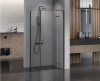 NEW TRENDY Kabina prysznicowa KALIBRA BLACK 90x80x195 szkło 6mm K-4991