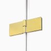 NEW TRENDY Kabina prysznicowa drzwi uchylne AVEXA GOLD SHINE Linia Platinium 80x100x200 EXK-1650/EXK-1651