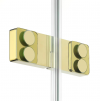NEW TRENDY Drzwi wnękowe Eventa Gold Shine 150x200 z dodatkową ścianką EXK-4685/EXK-4686