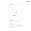 Oltens Molle Slim bateria umywalkowa stojąca chrom 32307100
