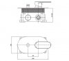 CERSANIT - Bateria wannowo-natryskowa podtynkowa CREA czarna z boksem  S951-322