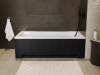 BESCO Obudowa wanny panel uni ryfle matt black 180 #OAPM-180URB