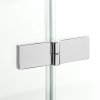 NEW TRENDY Drzwi wnękowe prysznicowe składane NEW SOLEO PLUS 130x195  PL PRODUKCJA
