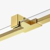 NEW TRENDY Kabina ścianka walk-in szkło 8mm AVEXA GOLD BRUSHED 70x200 EXK-1816