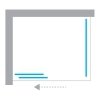 NEW TRENDY Kabina prysznicowa Smart, drzwi przesuwne 140x80x200 EXK-4040