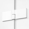 NEW TRENDY Drzwi prysznicowe wnękowe AVEXA WHITE 110x200 EXK-2693/2694