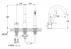 Kohlman Bateria wannowa 3-otworowa AXEL QB241AGD