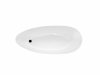 BESCO Wanna wolnostojąca 160x70 Goya B&W klik-klak chrom #WMD-160-GBW