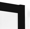 NEW TRENDY Kabina prysznicowa, półokrągła, R55 SUVIA BLACK 80x80x185 K-3577