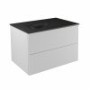 BESCO Szafka Akya Classic Biały Połysk 66 z umywalką gun metal + klik-klak chrom #KAC-66-GMC
