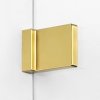 NEW TRENDY Kabina ścianka walk-in szkło 8mm AVEXA GOLD BRUSHED 140x200 EXK-2001