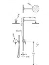 OMNIRES - Bateria bidetowa podtynkowa SYSYBI2CR Y 