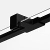 NEW TREDNY Drzwi wnękowe REFLEXA BLACK 1D L 120x200 szkło czyste 6mm Active Shield 2.0 EXK-4906