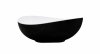 BESCO Wanna wolnostojąca Siya Matt B&W 172x100 + klik-klak chrom #WMMC-172S