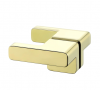 NEW TRENDY Drzwi wnękowe Eventa Gold Shine 130x200 z dodatkową ścianką EXK-4683/EXK-4684