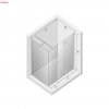 New Trendy - Kabina prysznicowa kwadratowa pojedyncze drzwi składane ze ścianką NEW SOLEO PLUS  100x100/ Linia Gold