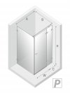 NEW TRENDY Kabina prysznicowa szkło 6mm AVEXA GOLD BRUSHED 110x80x200 EXK-1870/EXK-1876