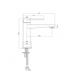 LAVITA Bateria umywalkowa Cetus Matt Black 