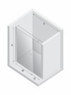 NEW TRENDY Drzwi wnękowe NEW SOLEO LIGHT GOLD PLUS 1D U 120x195 czyste 6mm Active Shield 2.0  wsp. prostopadły D-0942A-WP