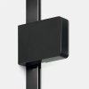 NEW TRENDY Drzwi wnękowe EVENTA BLACK CHROME 1D L 110x200 szkło czyste 8mm Active Shield 2.0 EXK-6133