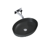 ELITA Umywalka nablatowa RIKA 52x40 ANTHRACITE MATT 145004/RE040520086010