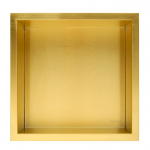 Balneo Półka wnękowa z kołnierzem Wall Box One 30 x 30 x 10 cm, złota