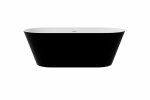 BESCO Wanna wolnostojąca Deeva Matt B&W 170 + syfon chrom #WWA-170DMBC
