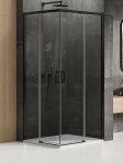 NEW TRENDY Kabina prysznicowa drzwi podwójne przesuwne PRIME BLACK 110x70 D-0318A/D-0351A