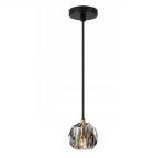 TOOLIGHT Lampa Sufitowa Kryształ APP586-1CP Czarna