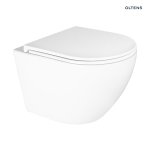 Oltens Hamnes Kort Stille miska WC wisząca PureRim z powłoką SmartClean biała 42524000