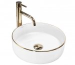 REA - umywalka nablatowa SAMI Gold Edge