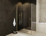 BESCO Kabina prysznicowa Pixa Gold 100x80 Prawa PPP-108-195G