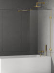 NEW TRENDY Parawan nawannowy Eventa Gold Shine, jednoelementowy, wspornik prostopadły 90x150 EXK-4896-WP