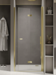 NEW TRENDY Drzwi wnękowe New Soleo Light Gold, pojedyncze, składane 120x195 prawe D-0469A