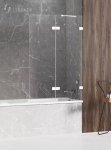 NEW TRENDY Parawan nawannowy AVEXA WHITE 130x150 EXK-2978/EXK-2979