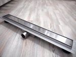 AQUALine - Odpływ liniowy 2w1 NEMO POSADZKOWY do wklejenia płytki lub gładka maskownica niski montaż 52mm ROZMIAR 50cm L04500