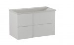 KROFAM - Szafka pod umywalkę EDGE 90 cm, biało-szary  ED 9070-48Z-W
