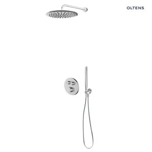 Oltens Zestaw Onega bateria podtynkowa z deszczownicą 30 cm Sondera i kompletem prysznicowym Ume chrom 36617100
