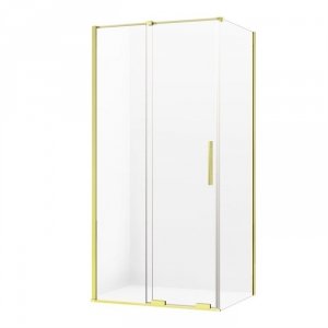 NEW TRENDY kabina prysznicowa narożna prostokątna Smart Light Gold złota 120x110 cm EXK-4241