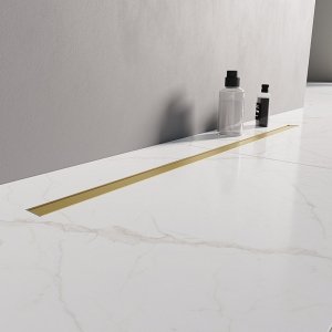 NEW TRENDY Odpływ VISIO SLIM GOLD złoty szczotkowany 80 cm OL-0083