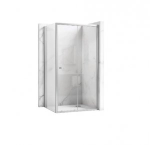 REA - Kabina Prysznicowa PRIMO SLIDE CHROM uchylne drzwi 120 + ścianka 100