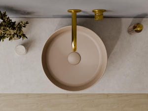 BESCO Umywalka nablatowa Clea Cera-Line 34,5 Matt Mokka UNCM-35-CLM