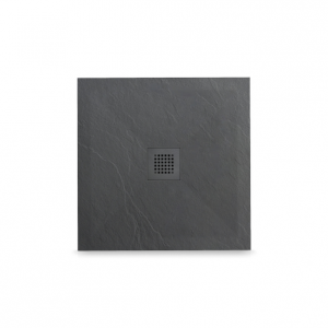 Balneo Stone Tray Brodzik kompozytowy 90 x 90 x 2,5 cm niski kwadratowy ciemnoszary