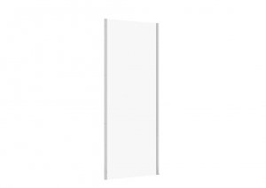 CERSANIT - Ścianka kabiny prysznicowej LARGA chrom 80x195 szkło transparentne  S932-131