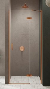 New Trendy NESTA COPPER BRUSHED drzwi prysznicowe 80 cm prawe D-0918A