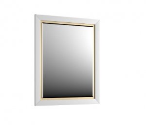 KROFAM - Lustro CHIC 60x80cm, biały satyna CH2 6095-0/43Z-W