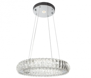 TOOLIGHT Kryształowa Lampa Sufitowa LED APP1040-CP + pilot