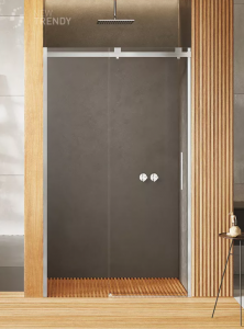 NEW TRENDY Drzwi prysznicowe przesuwne samodomykające SOFTI 170x200 EXK-3902