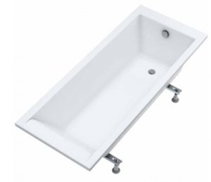 AQUAFORM - Wanna akrylowa prostokątna GARDA biała 150x70x57 + stelaż  WAAK.G-GARDA-150X70